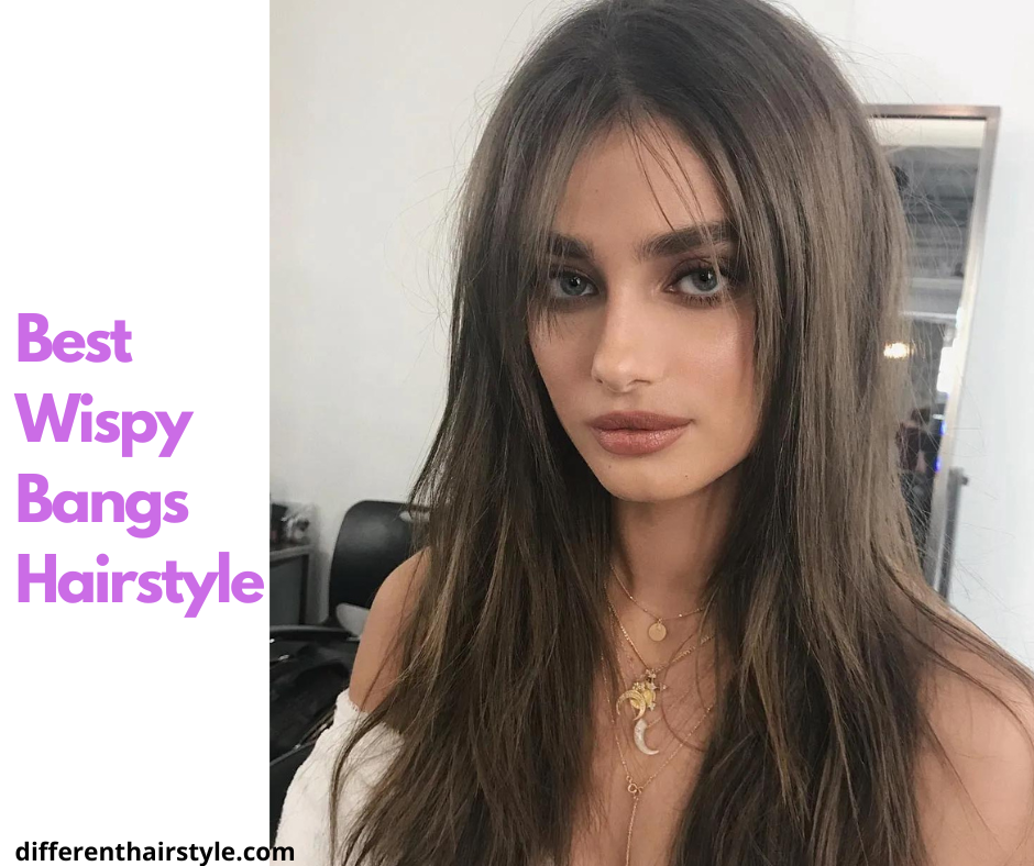wispy bangs hairstyle